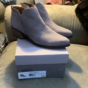 BNWT Grey SUEDE BOOTIES